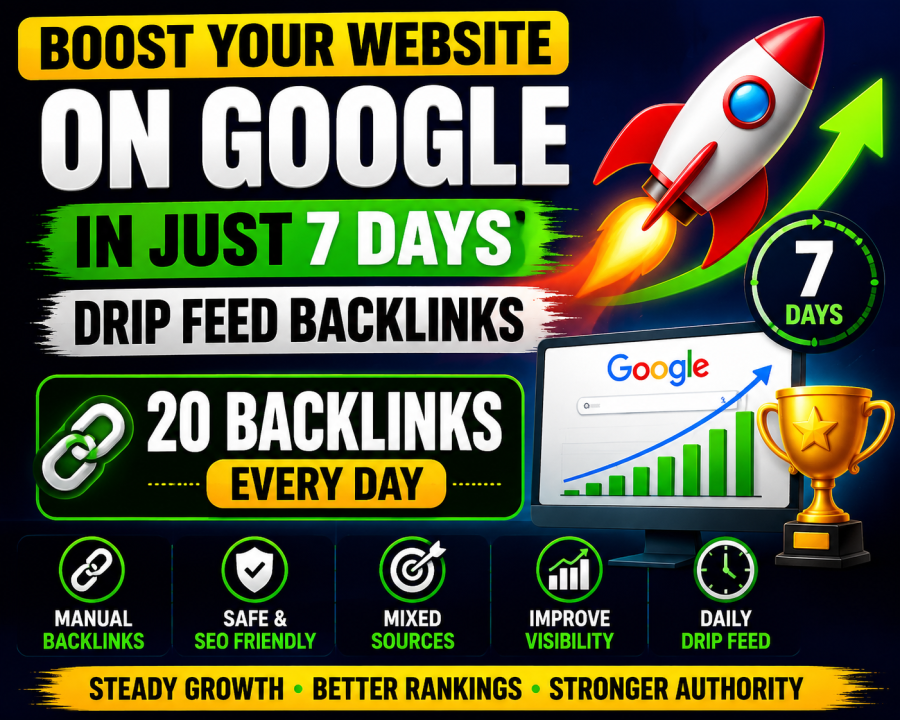 Rank Your Website on Google in Just 7 Days Drip Feed Backlinks