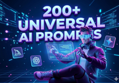 200+ Premium Universal AI Prompts for Midjourney, ChatGPT & More