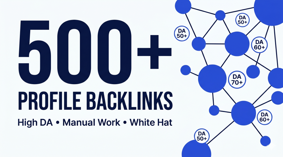 I will create High DA Profile Backlinks for Authority and Rankings