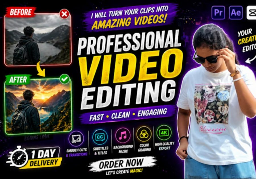 I will edit professional videos for YouTube and Instagram