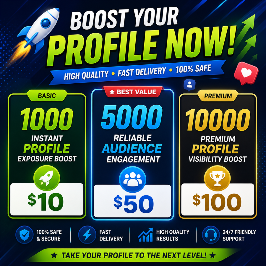 I will boost profile visibility with premium quality and fast delivery