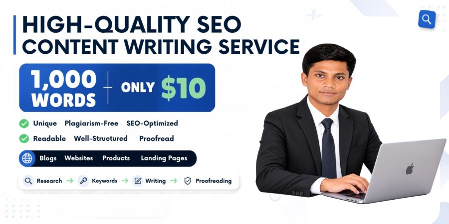 I Will Write 1000 Words of SEO Optimized Blog Posts and Website Content