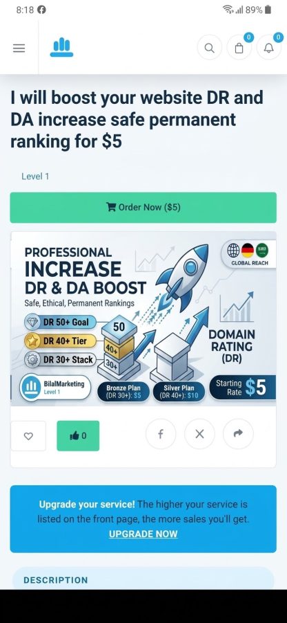 I will increase Domain Rating (DR) to 50+ Goal | Permanent SEO Boost