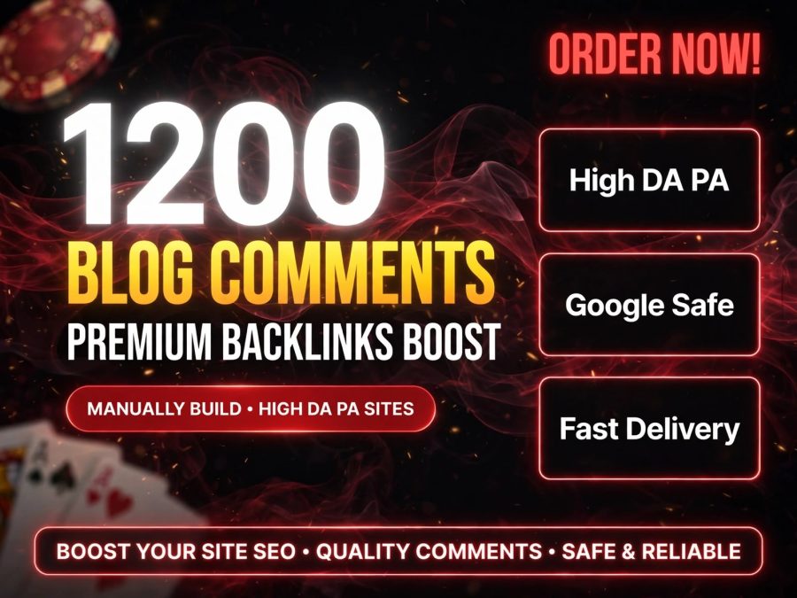 Special Offer &ndash; Manually Build 1200 Blog Comments DoFollow SEO Backlinks from High DA PA TF CF Sites