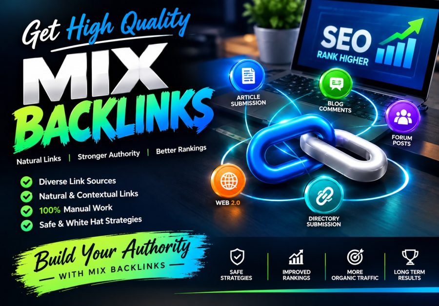 Get high quality mix backlinks 