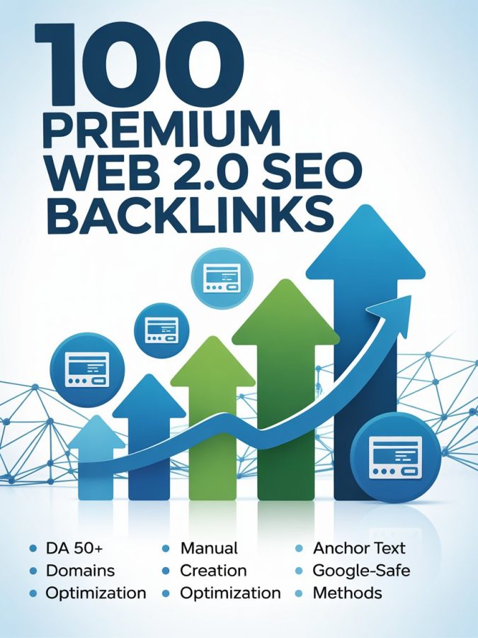 100 Web 2.0 SEO Backlinks with DA 50+