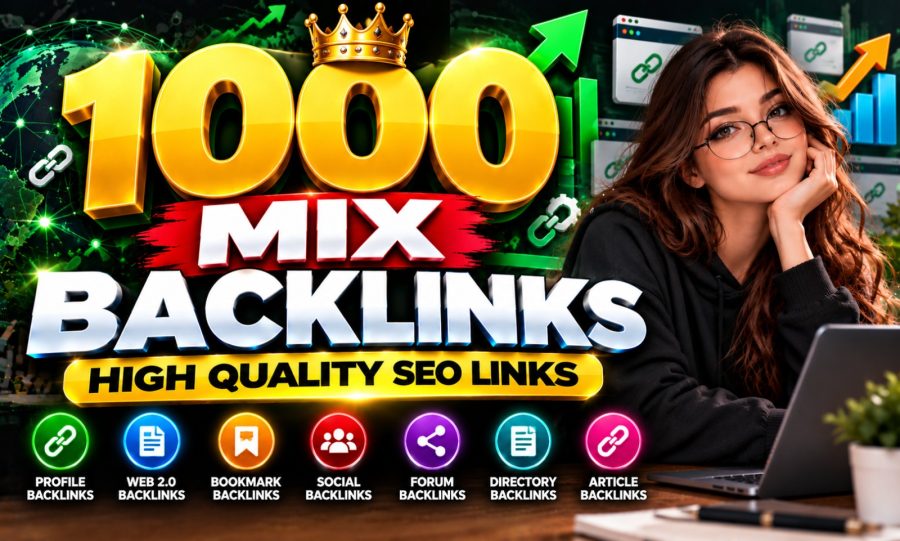 1000 Mixed Backlinks from Diverse Sources for SEO Link Building