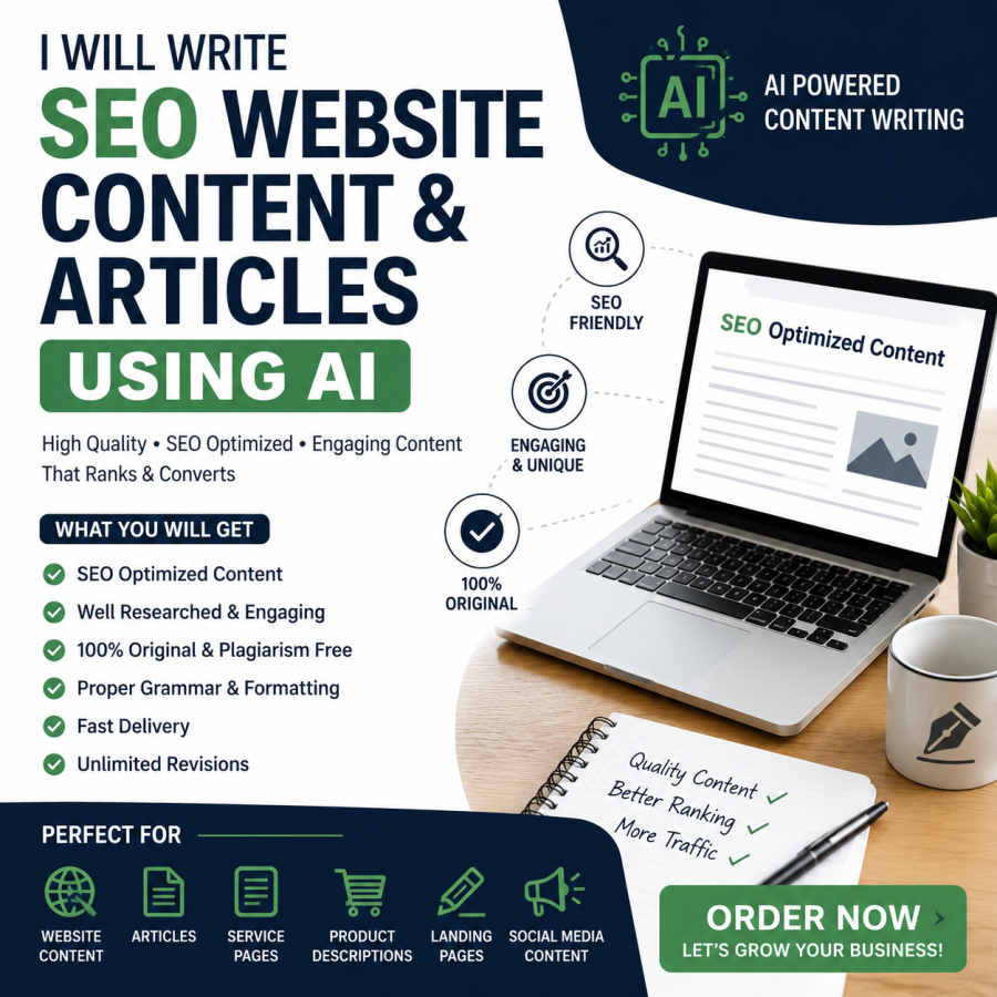 I will write professional SEO articles using AI tools