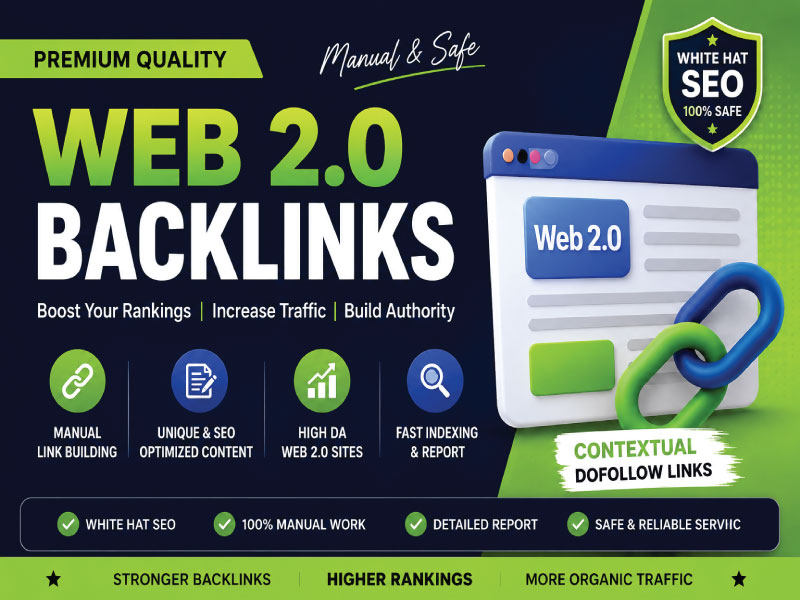 I will create 100 powerful Web 2.0 backlinks for organic traffic growth