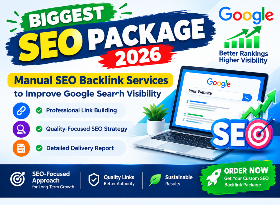 Biggest SEO Package 2026 &ndash; Manual SEO Backlinks to Improve Google Search Visibility