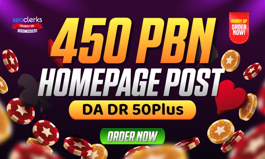 Get 450 Powerful Homepage PBN Backlinks with High Metrics and Contextual Link Placement