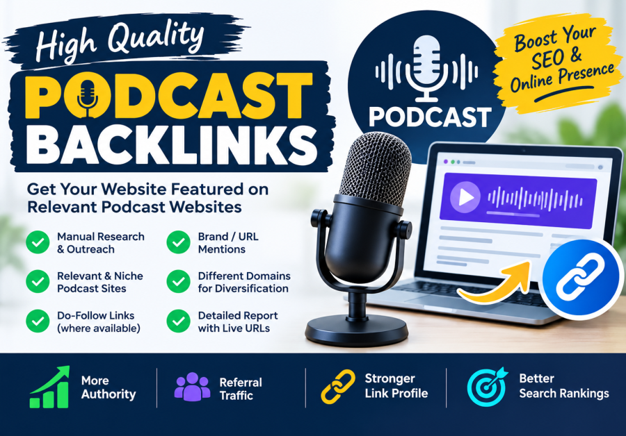 I Will Build High Quality Podcast Backlinks for Your Website