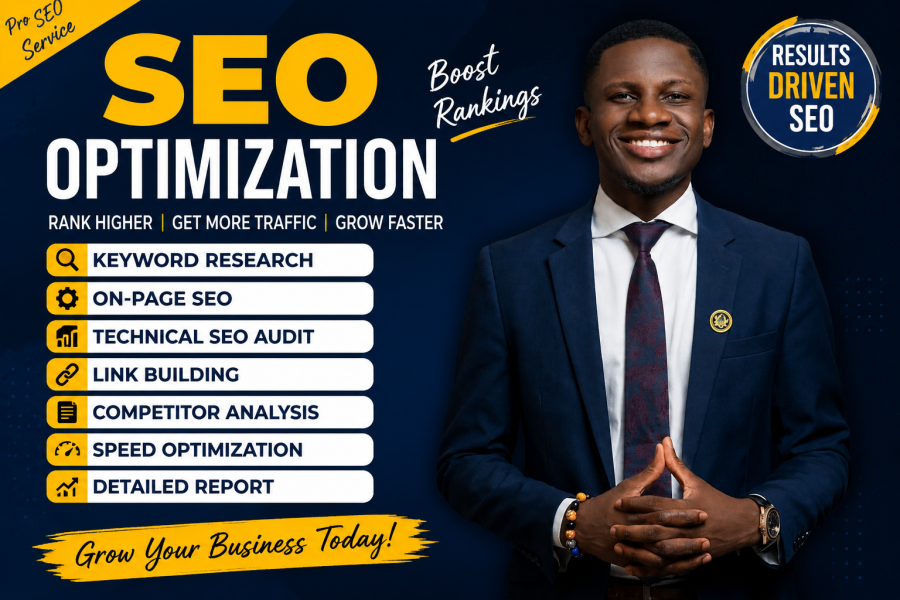 I Will Be Your Professional SEO Optimization Service for Better Search Rankings