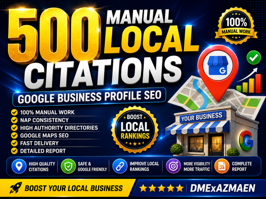 I Will Build 500 Premium Local Citations for Local SEO and GMB
