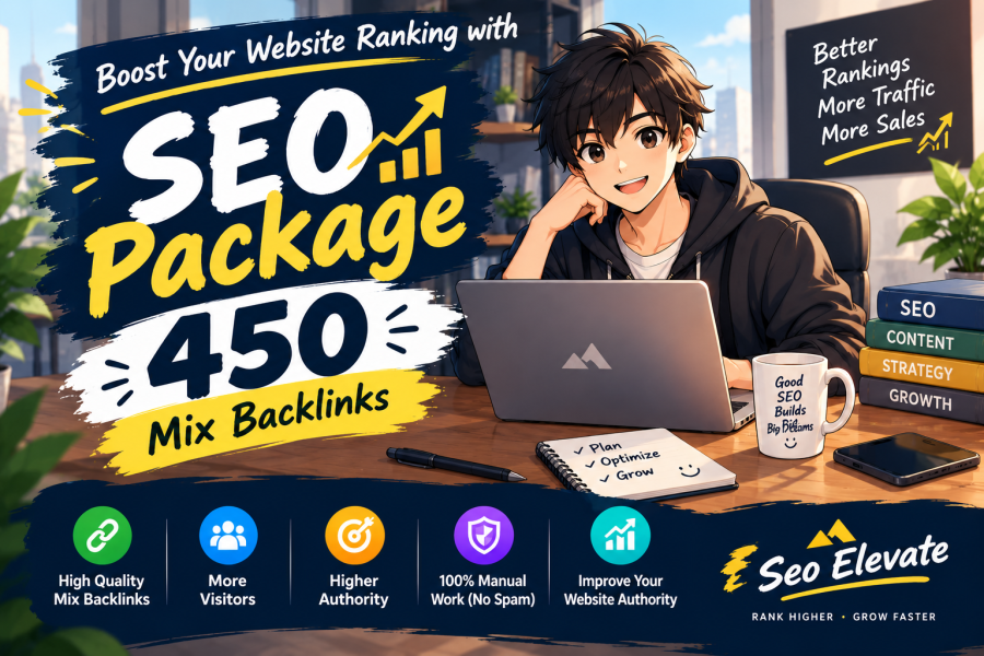 450 Mix Backlinks SEO Package | Boost Rankings & Traffic