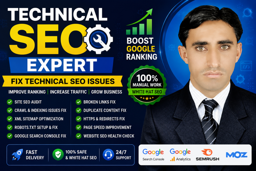 I will do technical seo audit and fix google search console and technical seo errors single page