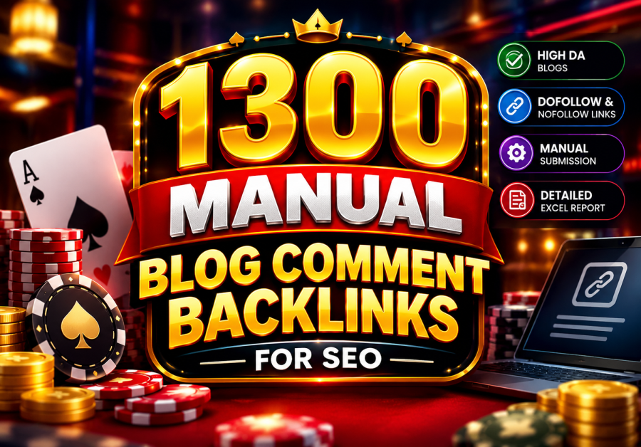I Will Create 1300 Manual High DA Blog Comment Backlinks for SEO