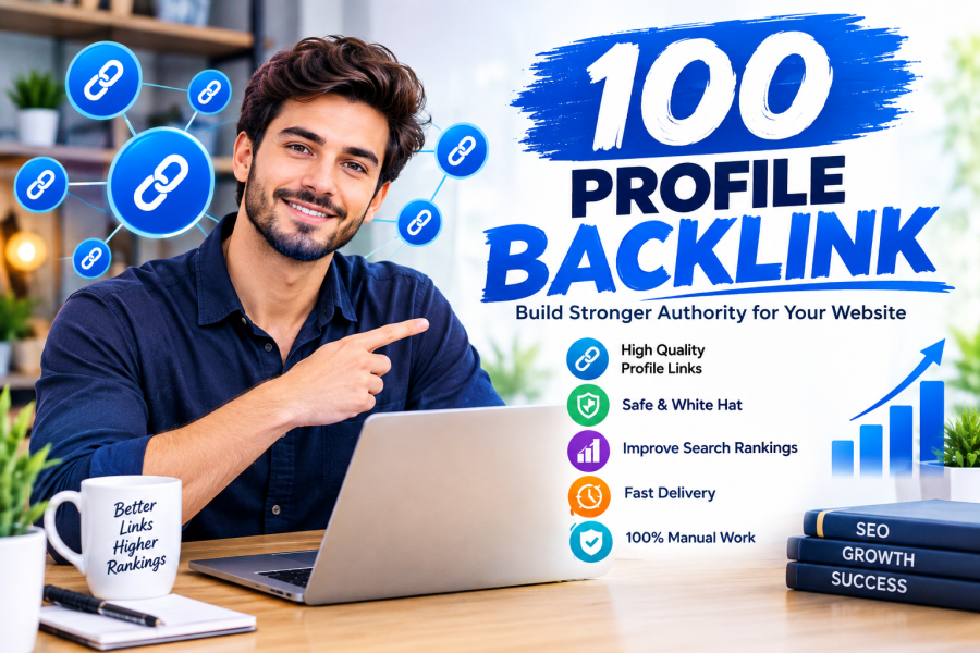I WILL CREATE MANUALLY PROFILE BACKLINKS FOR BOOST YOUR SEO.