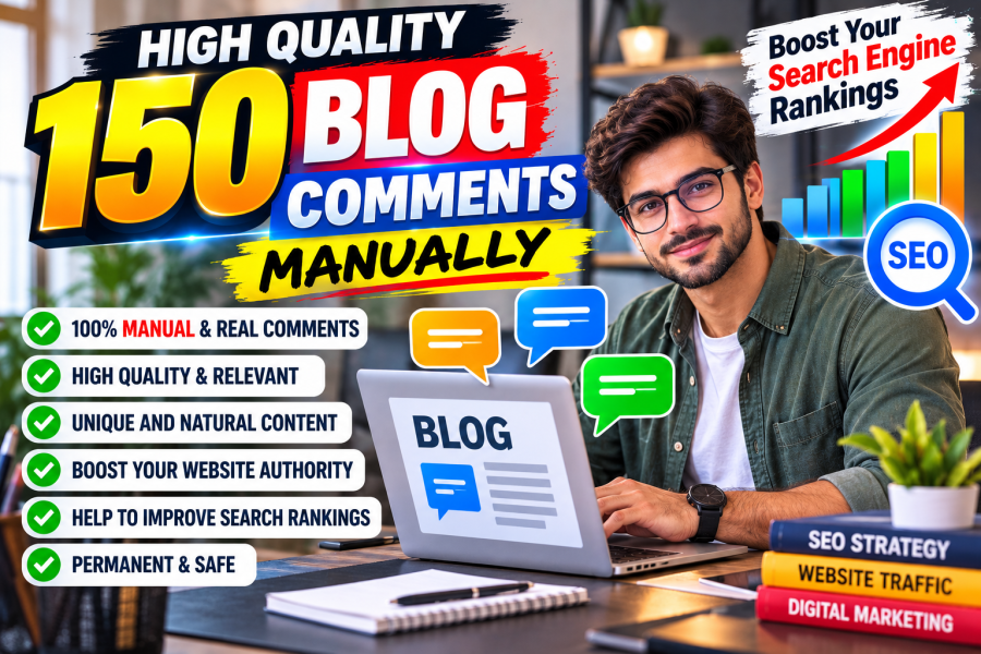 I BUILD 150 MANUALLY BLOG COMMENTS HIGH DA PA TF CF.