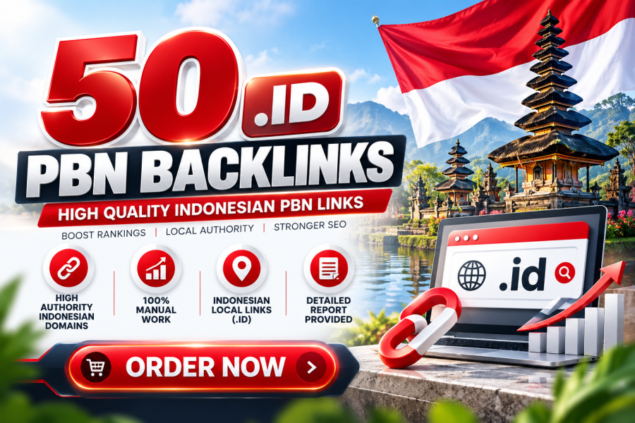 50 Indonesian .ID PBN Backlinks Dofollow Real Unique Domains & Unique IPs