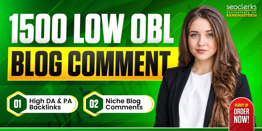 Do 1500 Niche Blog Comment Backlinks Low OBL High DA DR SEO Links