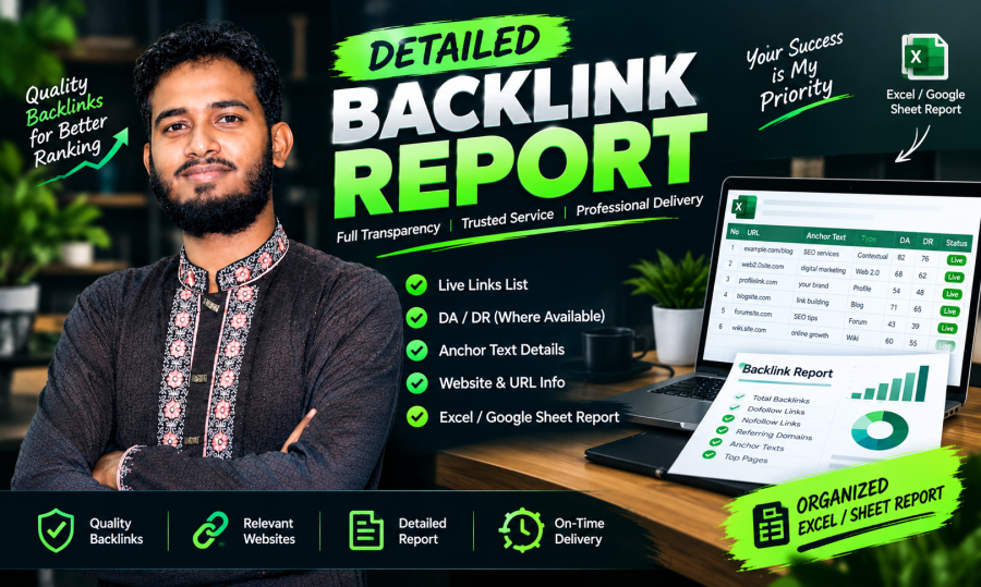 I will build high quality backlink's for your website 