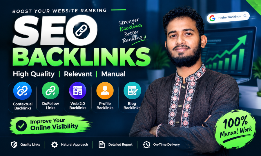 I will build high quality backlink's for your website 