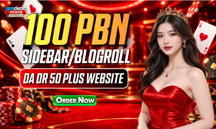 100 Premium PBN Sidebar/Blogroll High Quality SEO Backlinks on 100 Unique Domains DA/DR 50+ DoFollow