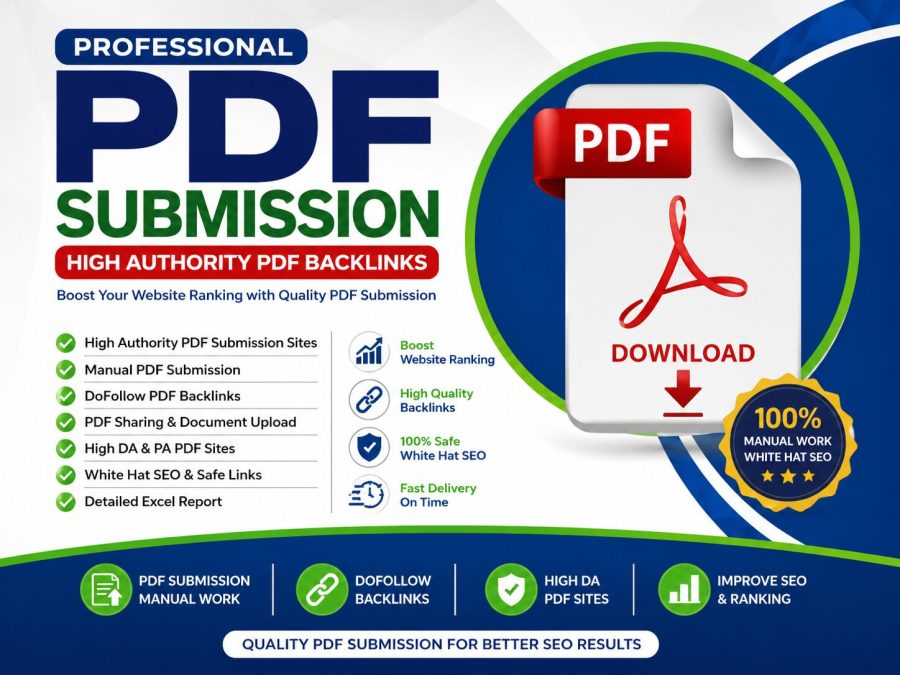 I Will Do High Authority PDF Submission and PDF Backlinks