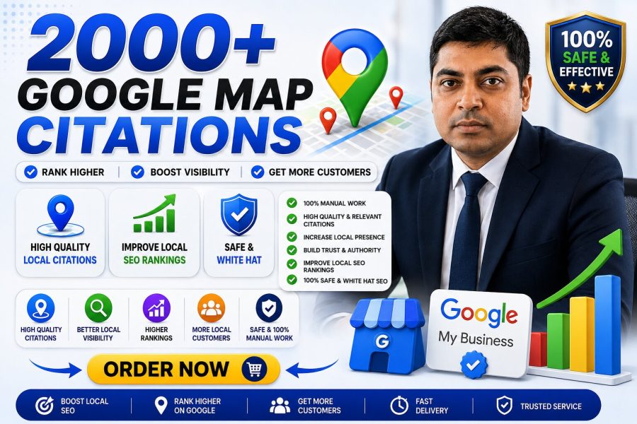 I will build manual Google Maps citations for local SEO and GBP