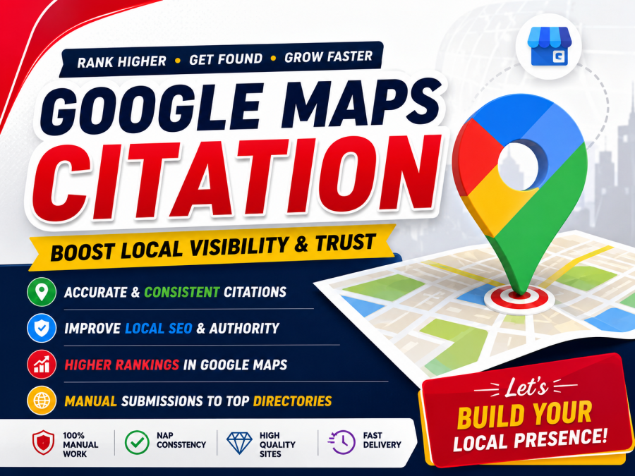 I will create manual Google Maps citations for better local rankings