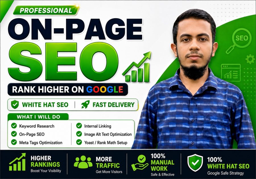 I will provide professional on page SEO optimization for your website