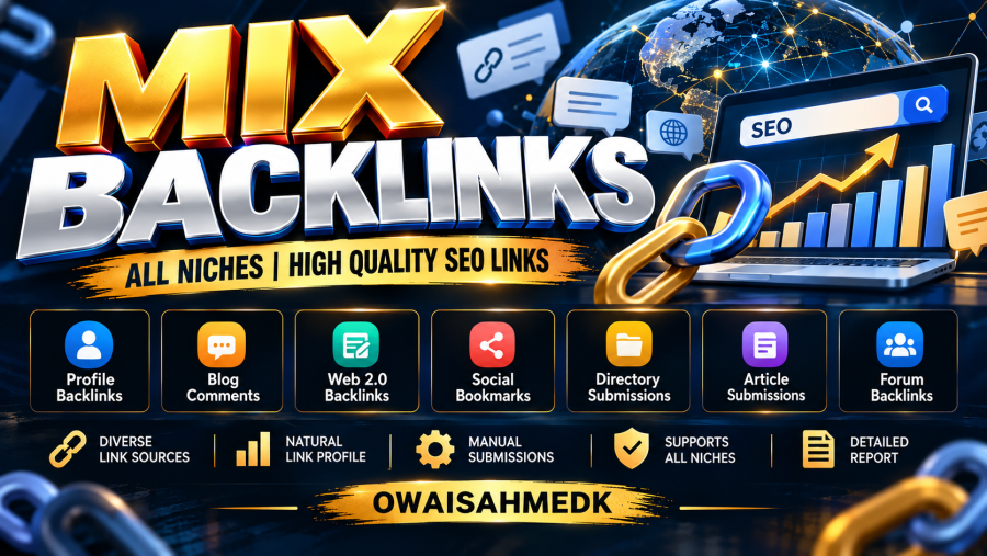 I Will Build 500 to 1500 Mixed SEO Backlinks for All Niches