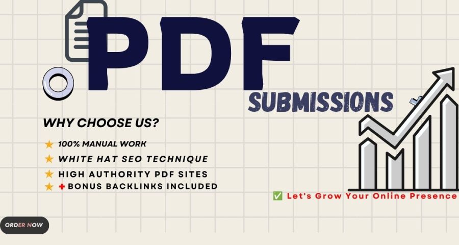 25 Manual PDF Submissions on High Authority Sites for SEO Growth⭐