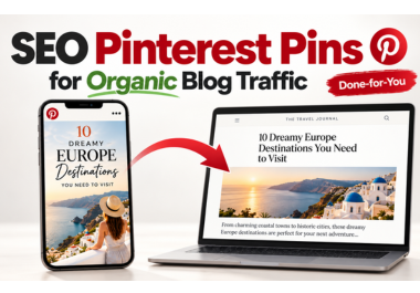 I will design SEO pinterest pins and content for blog articles