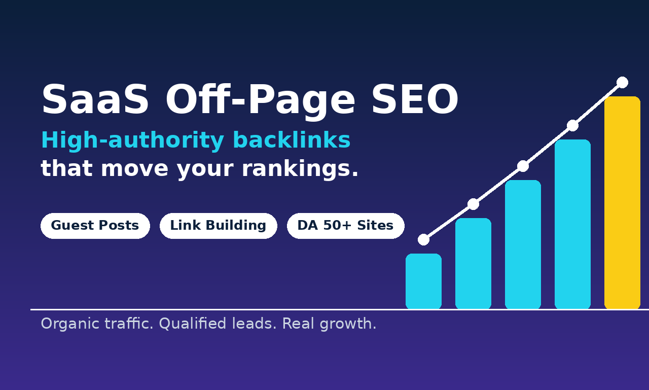 I will do white hat off-page SEO for SaaS companies that want real growth