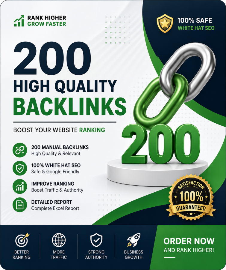 I Will Create 200 High Quality Off Page SEO Backlinks Manually