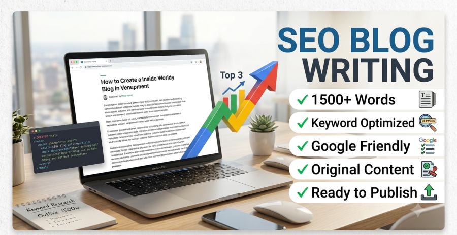 I will write a SEO optimized blog of 1500 words that ranks on Google 