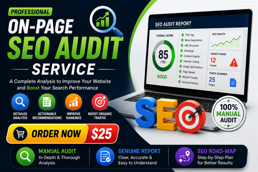 I Will Audit Your Website and Deliver a Complete On-Page SEO Report