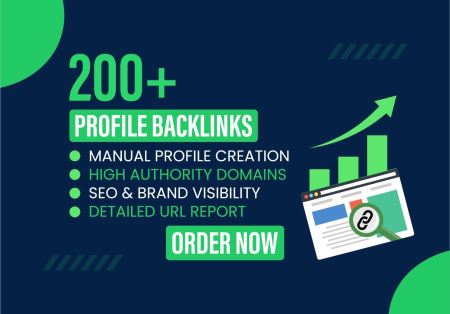 200+ Manual Profile Backlinks for SEO