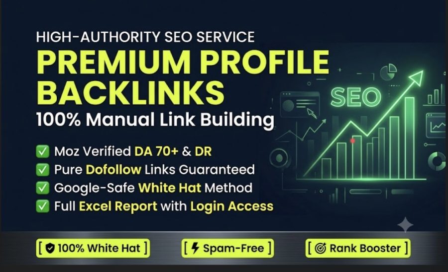 I will create high authority premium profile backlinks for SEO