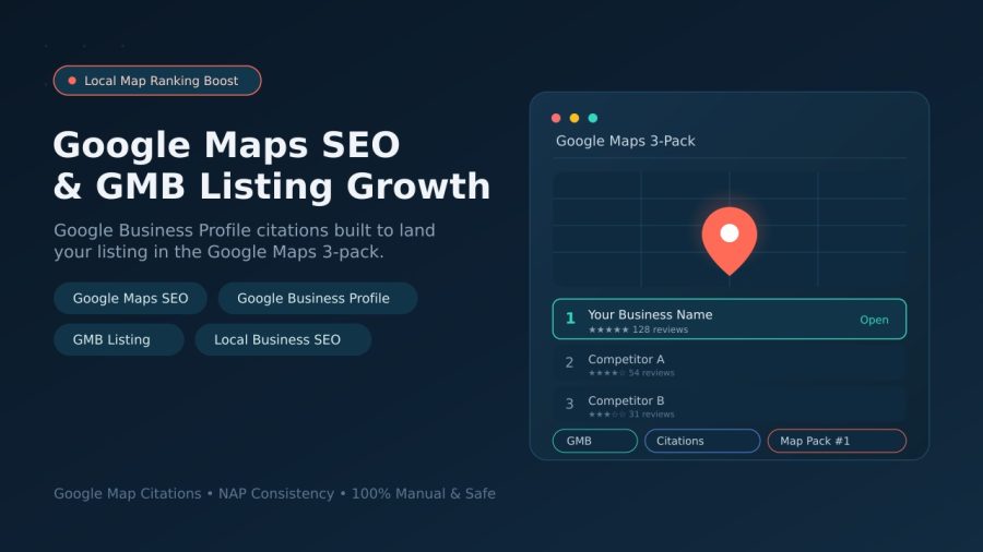 I will do google maps seo, google business profile, and gmb listing