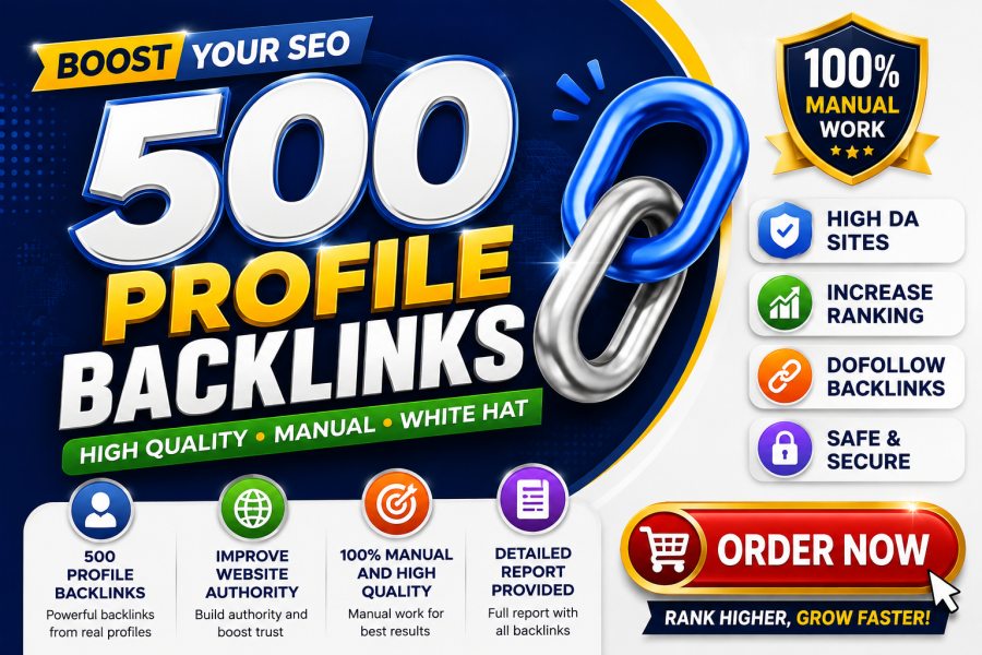 I Will Create 500 High Quality SEO Backlinks for Website
