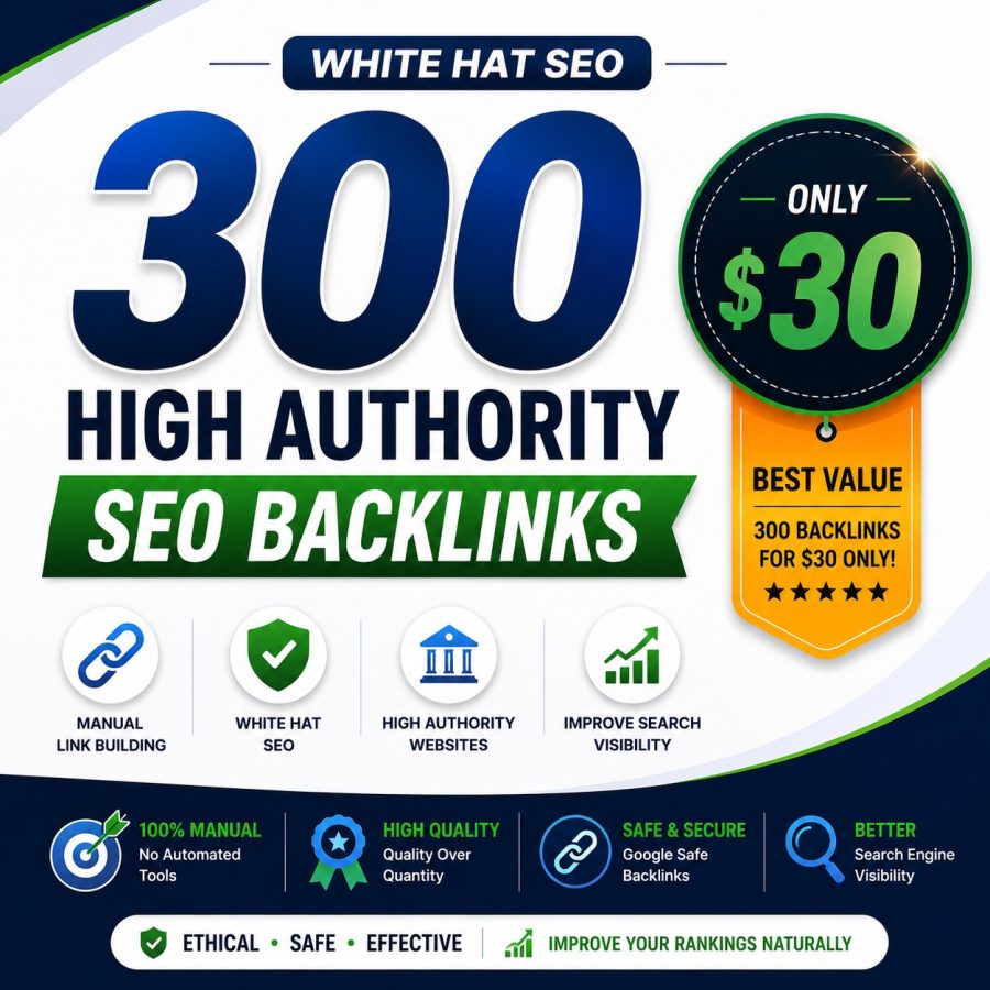 I Will Build 300 High Authority White Hat SEO Backlinks for Improved Search Visibility