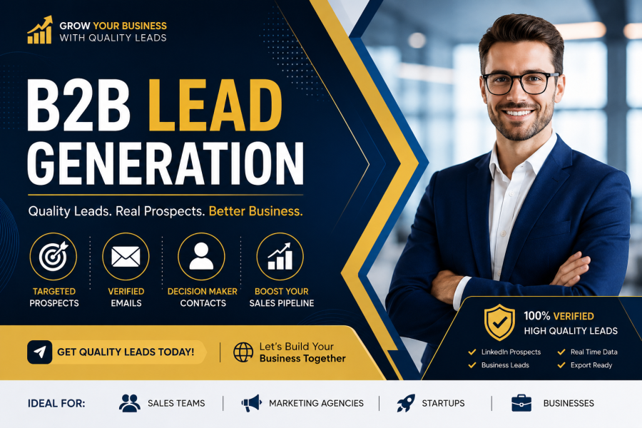 I will provide high quality B2B lead generation and targeted email list building