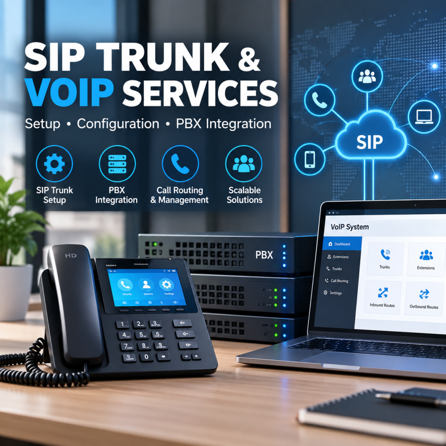 Professional SIP Trunk Setup, Configuration & VoIP Integration Service