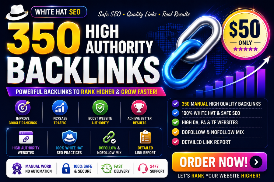 I Will Build Manual High Authority SEO Backlinks for Website Ranking