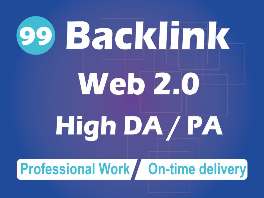I will manually create 99 Web 2.0 Backlinks for fast indexing