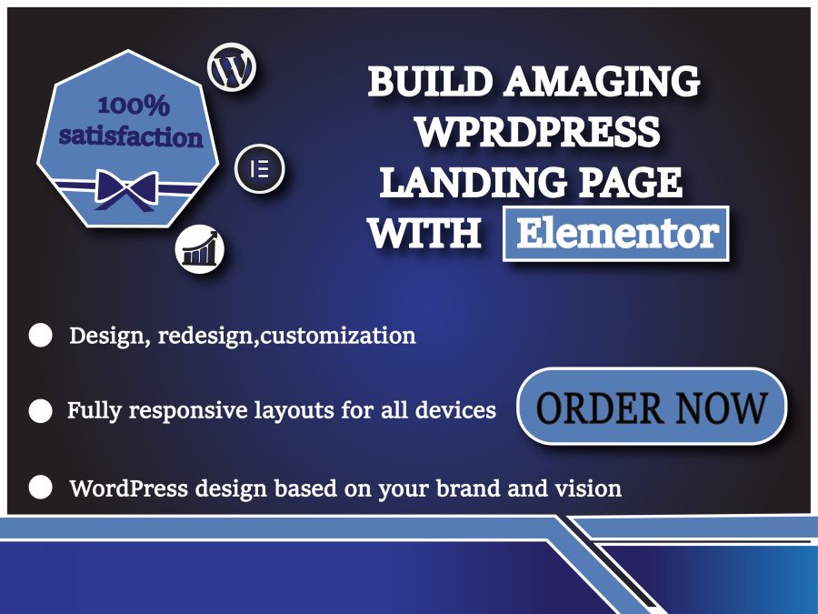 I'll design and redesign or rebuild high quality landing page.