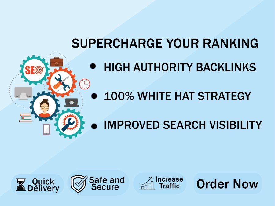 Supercharge Your Ranking with White Hat Backlinks & Search Visibility